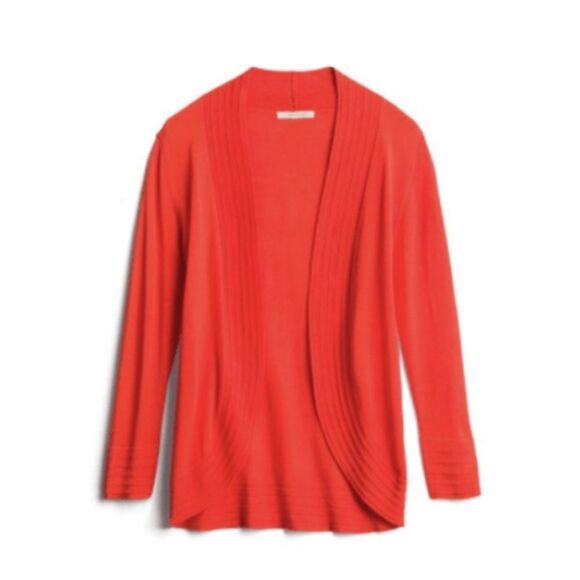 41 hawthorn ajana textured hem open cardigan vibrant orange size M - Picture 1 of 5